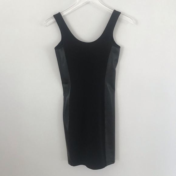 Urban Outfitters BP Black Mink Dress with Faux Leather - Picture 5 of 7
